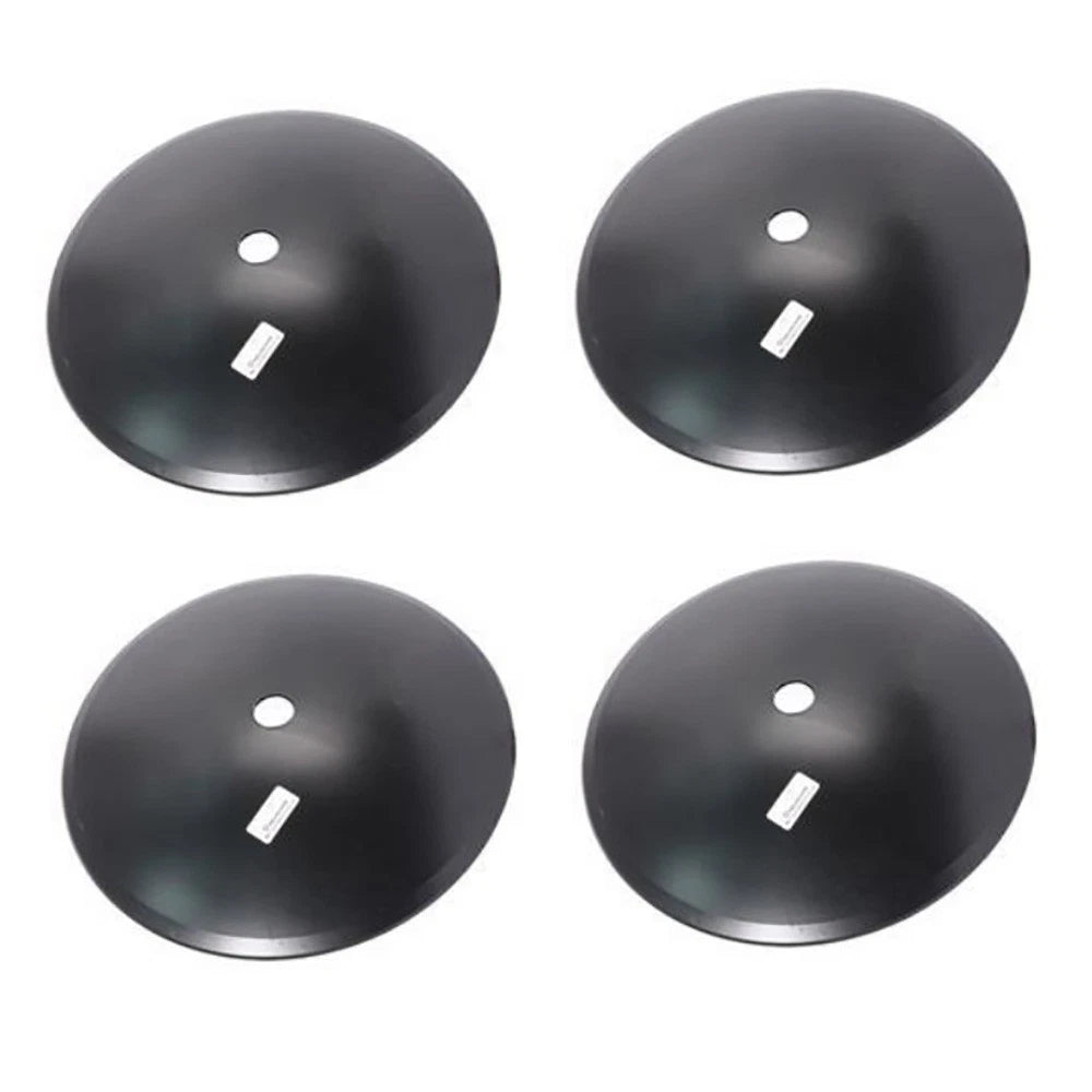 Set of 4 Disc Harrow Blades 18" Plain for Various Brands (Fits 1 1/2" Axle)