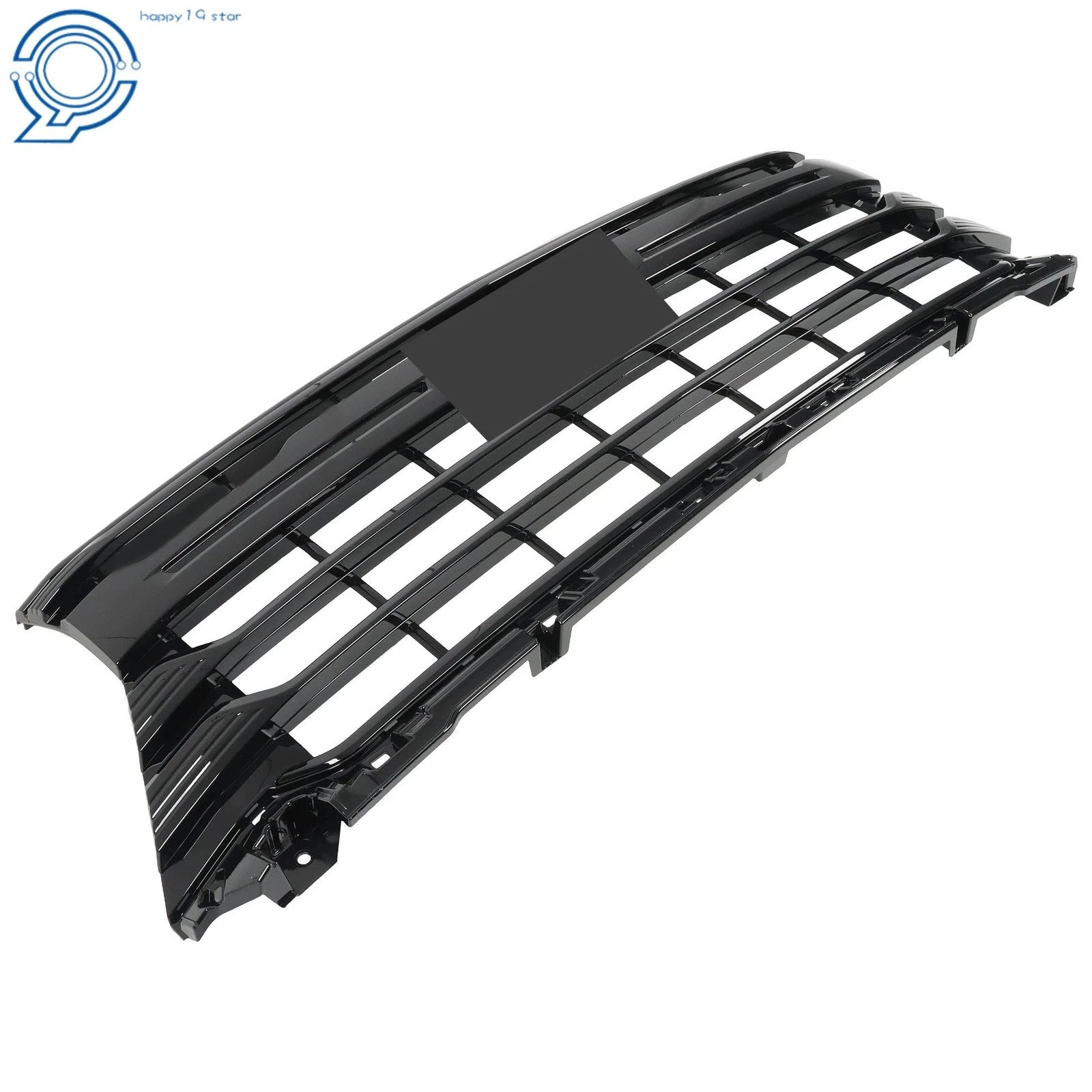 Front Bumper Grille Gloss Black for Chevy Silverado 2500HD 3500HD (2024-2025)
