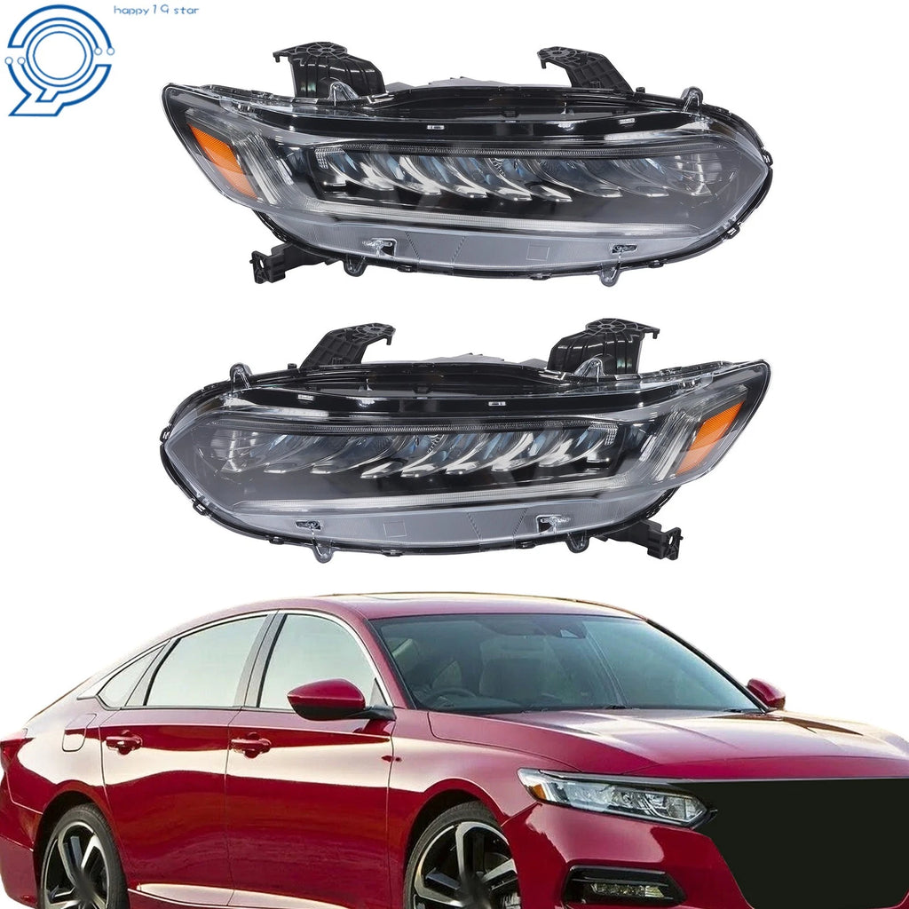 Pair of LED Headlights for Honda Accord Hybrid Touring (2018–2020)