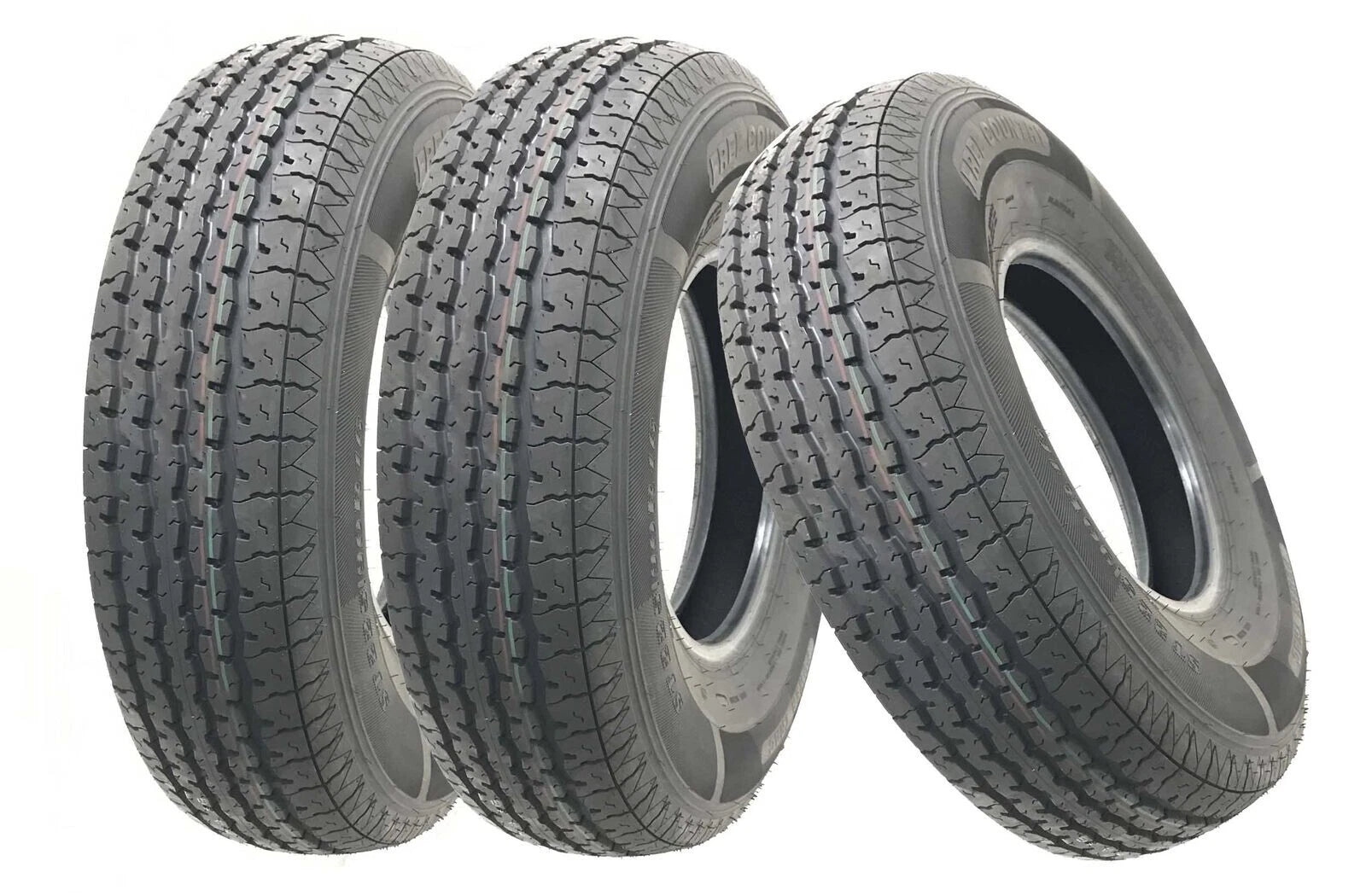 Set of 3 Trailer Tires ST205/90R15 10PR LR E - 11081