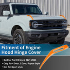 Hood Hinge Cover for Ford Bronco (2021–2024) - Trail Sight Trim Orange