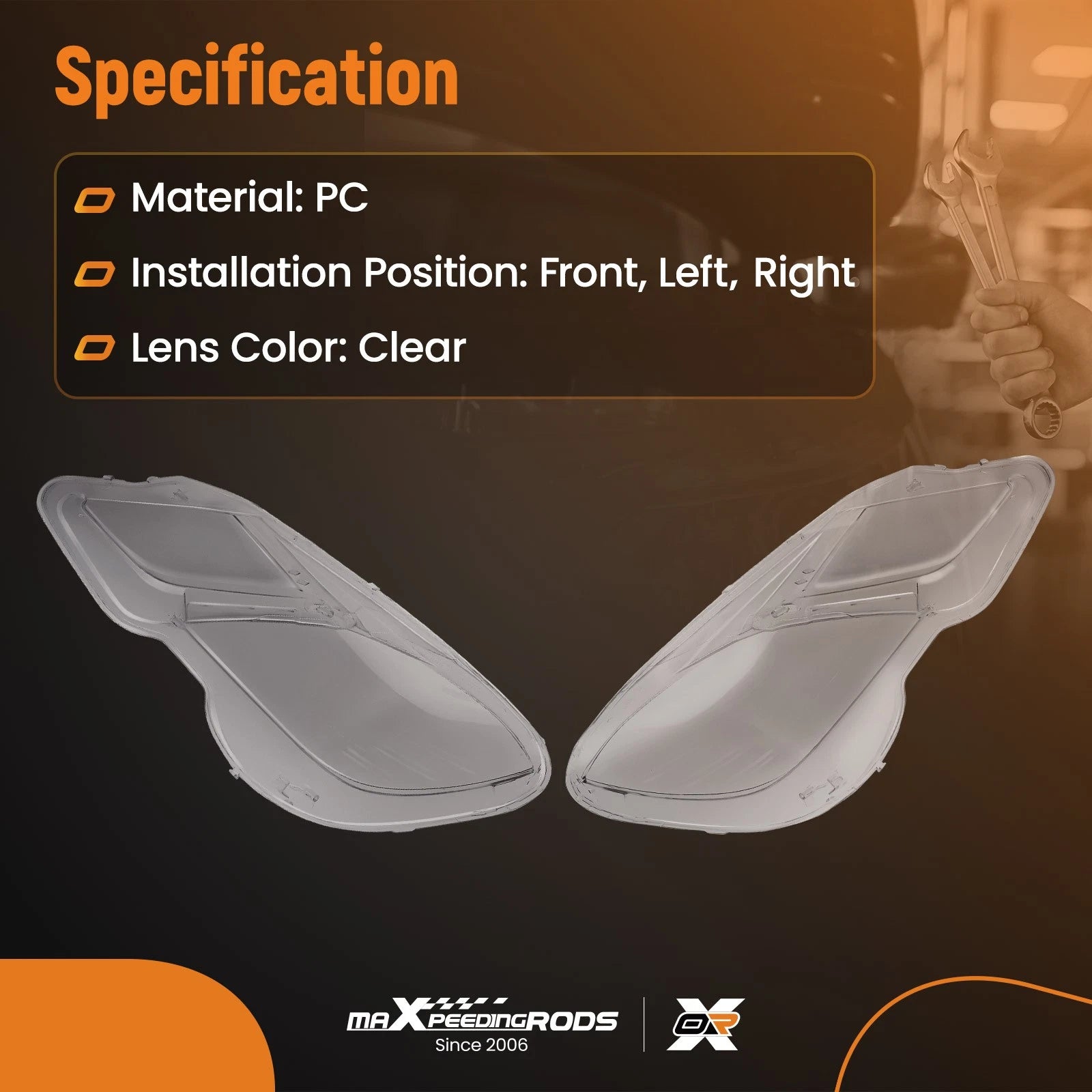 Headlight Lens Cover Set for Mercedes-Benz W212 (2009-2013)
