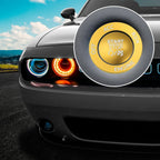 Engine Start Stop Button Cover Trim Kit for Dodge Charger Challenger (2015–2023) Gold Tone