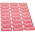 Ethanol Free Stickers for Gas Caps & Fuel Cans (1" X 2")
