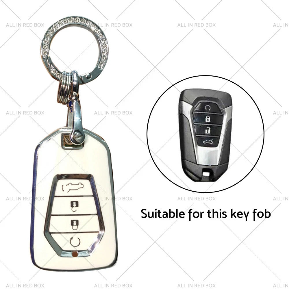TPU Key Fob Cover for Isuzu D-MAX MU-X MUX (4 Button)