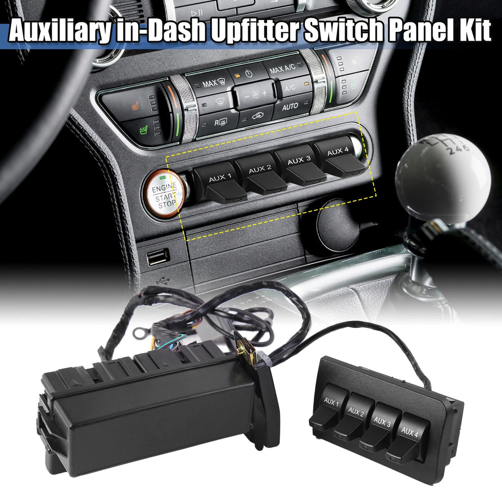 Set of 1 Auxiliary Upfitter Switch Panel Kit AL3Z-13D730-AA for Ford Super Duty (2017–2022)