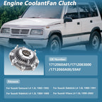 Engine Cooling Fan Clutch for Suzuki Samurai L4 1.3L (1985–1995) No.1712060A01