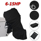 600D Heavy Duty Waterproof Outboard Motor Cover for 6-15HP Engines