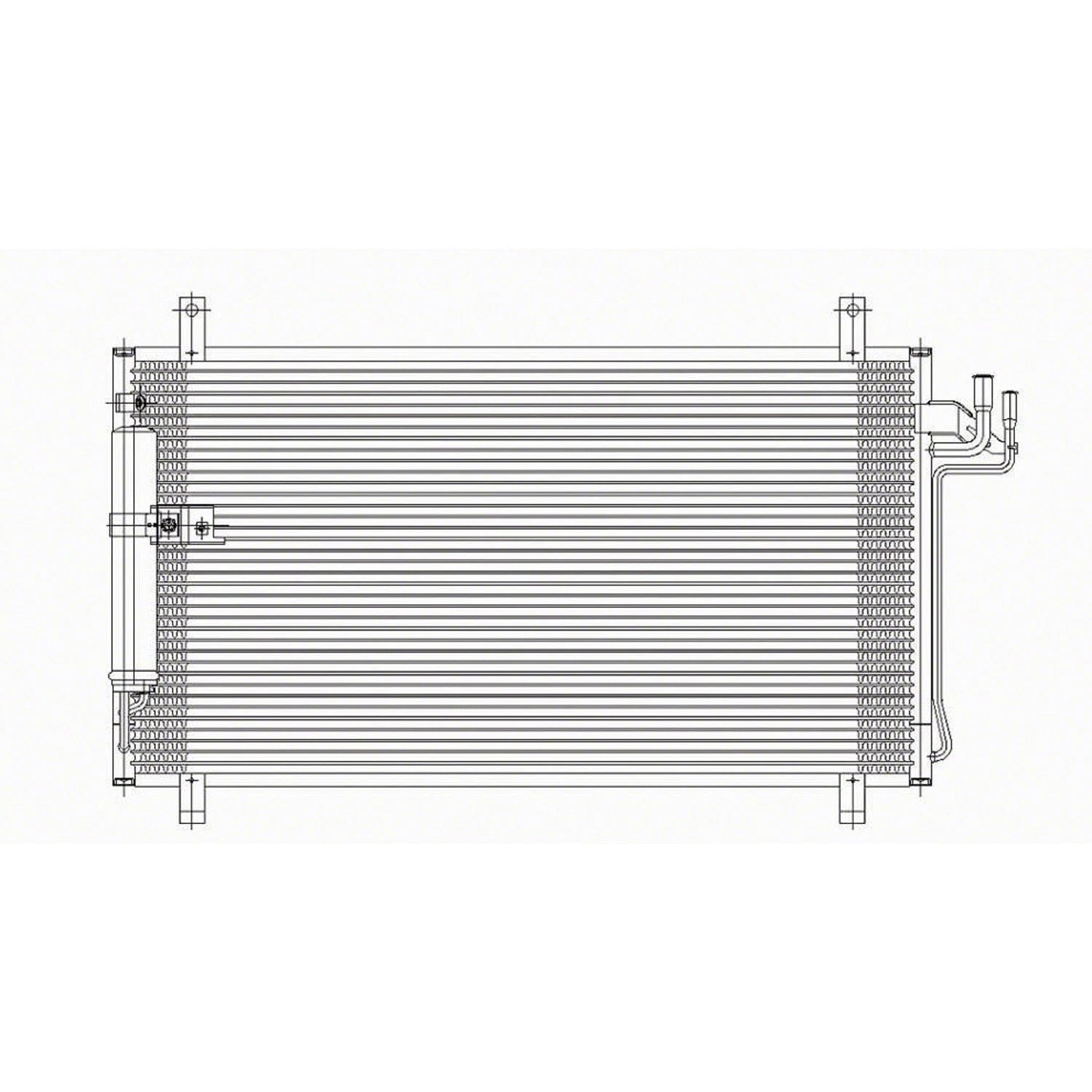 Replacement A/C Condenser w/Receiver Drier (See compatibility Chart)
