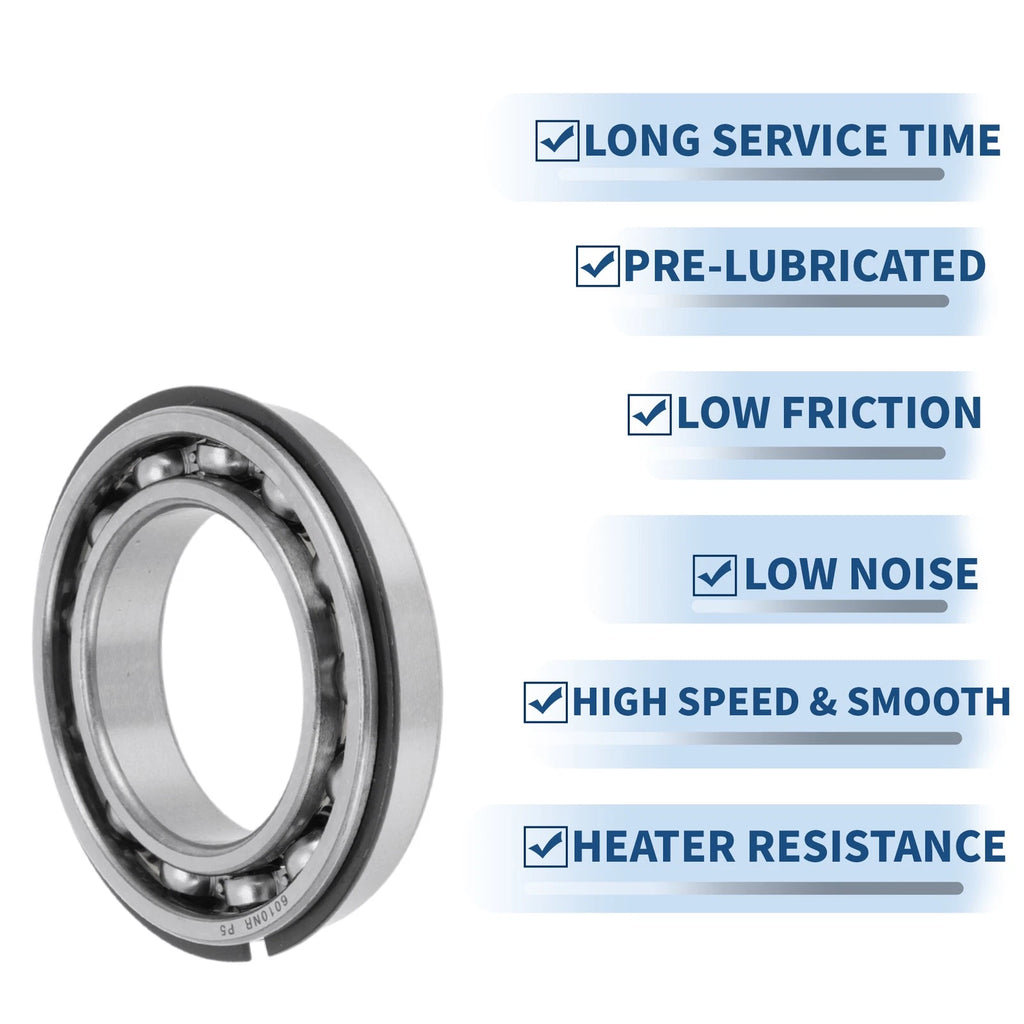 Deep Groove Ball Bearing 6010NR for Scooter Skateboard Wheel (50x80x16mm)