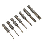 Set of 6 Screwdriver Bit Nutdrivers 50mm 2.0 4.0 5.0 6.0 6.35mm Shank