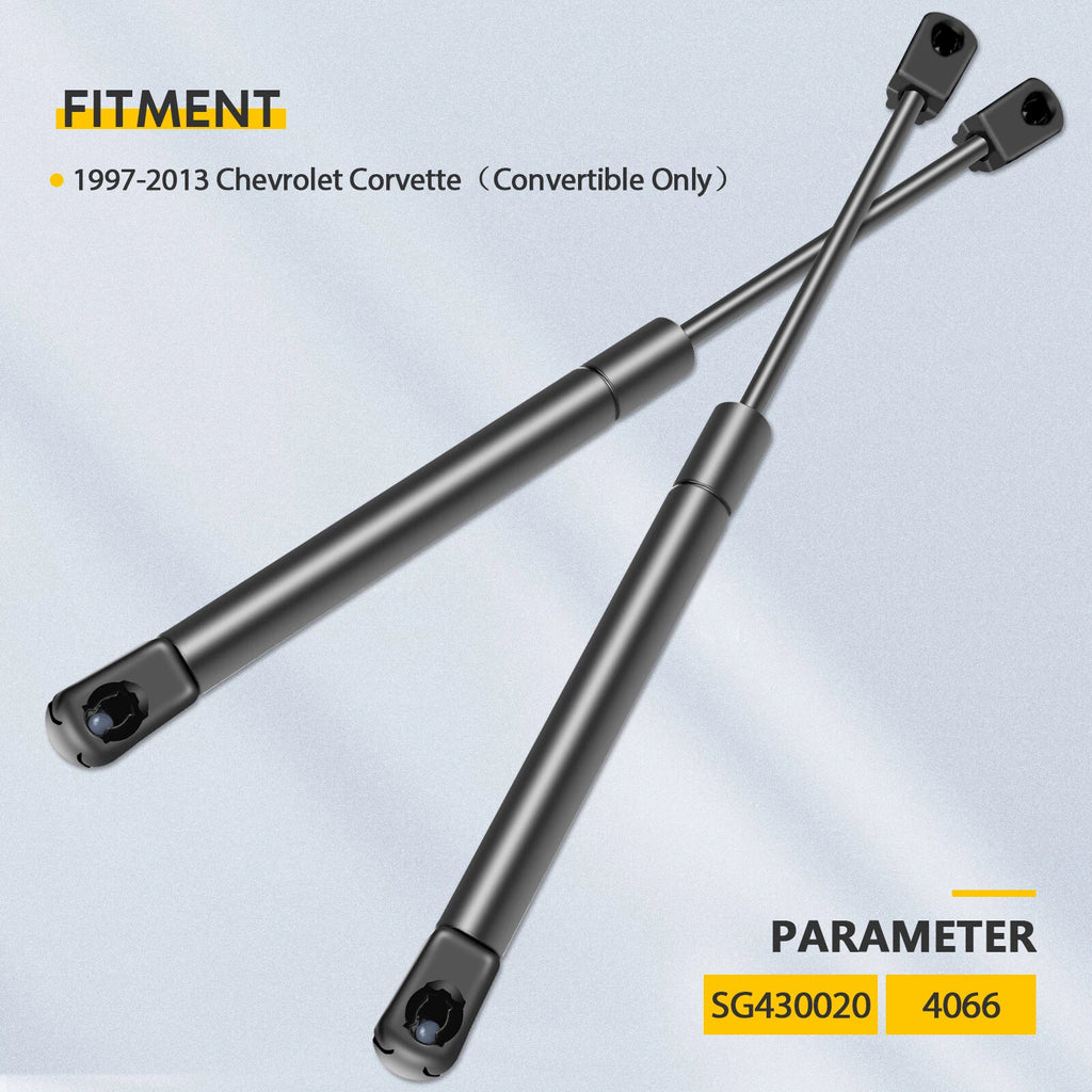 2X Trunk Lift Supports for Chevrolet Corvette Convertible