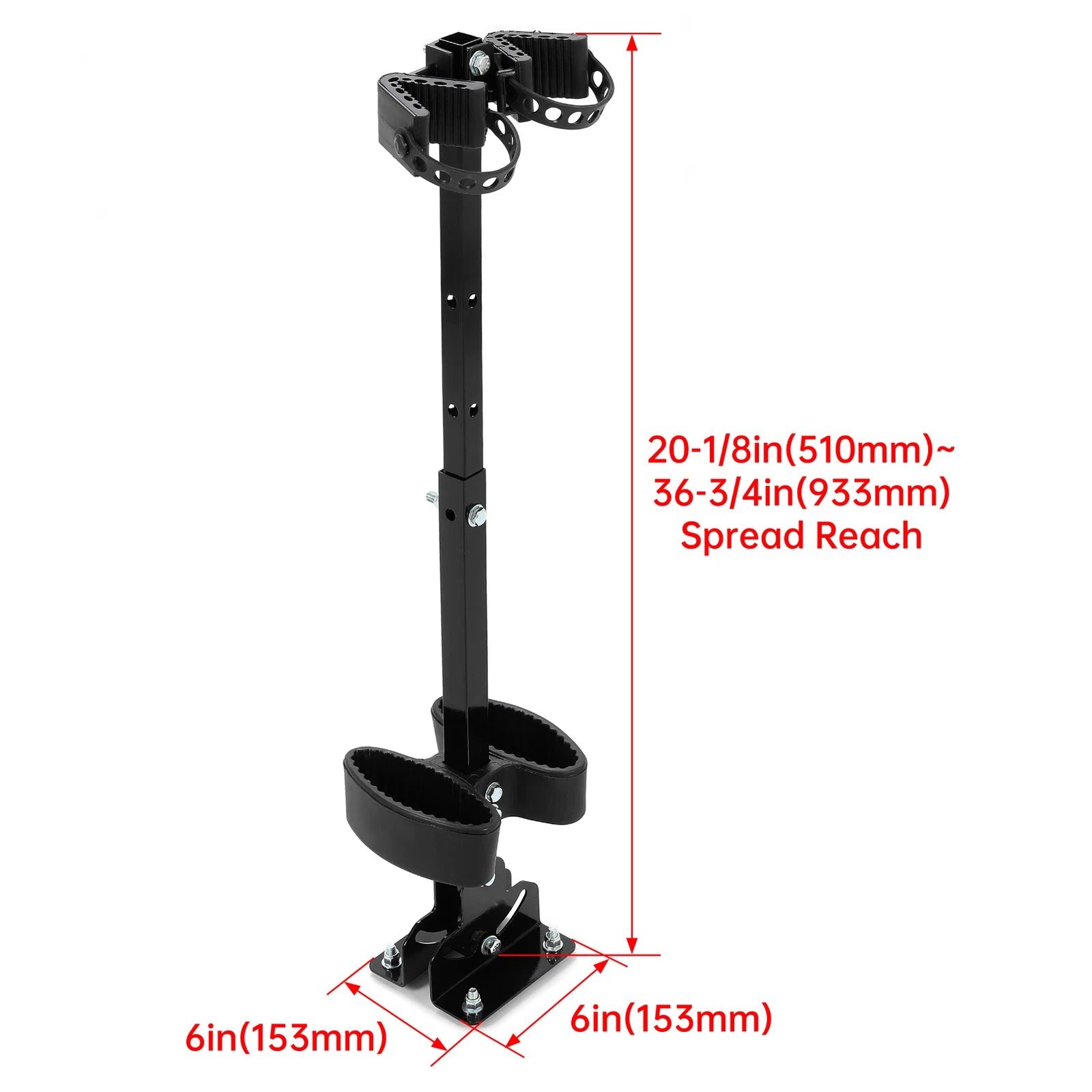 2X Vertical Gun Rack for UTV (Adjustable Height, Floor Mount)