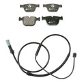 Hella Rear Low-Met Disc Brake Pad w/Sensor Kit for BMW X5 X6 (E70 E71 F85 F86)