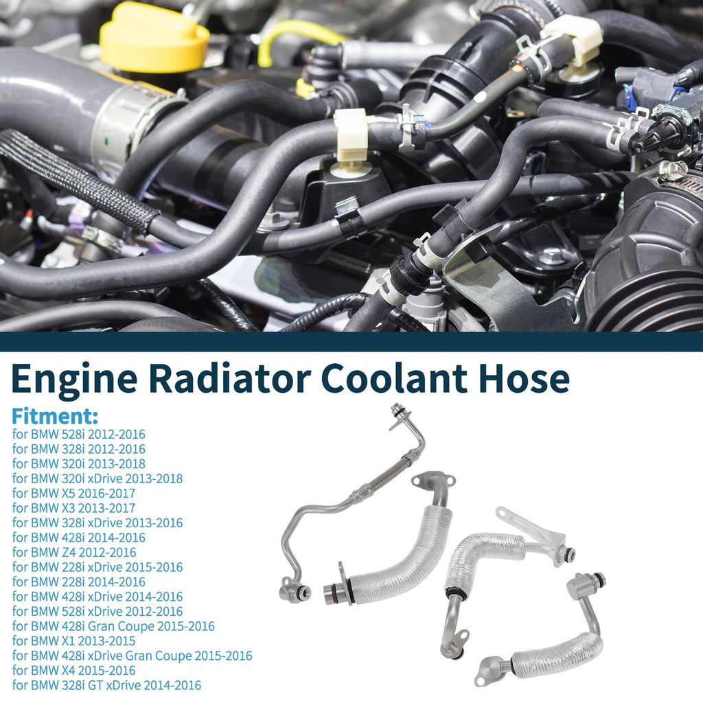 Set of 1 Coolant Pipe for BMW 528i (2012–2016) 11538663516