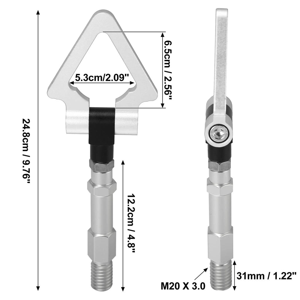 Tow Hook Screw for Audi RS5 (2013–2019) - Silver Tone Triangle Shape