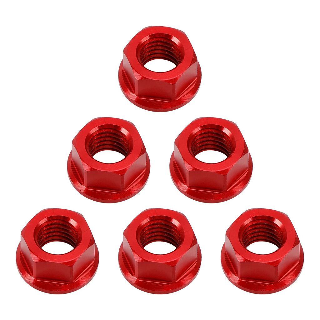 Rear Sprocket Nut Kit M10x1.5mm Red for Aprilia RSV RSV4 1000R (2004–2016)