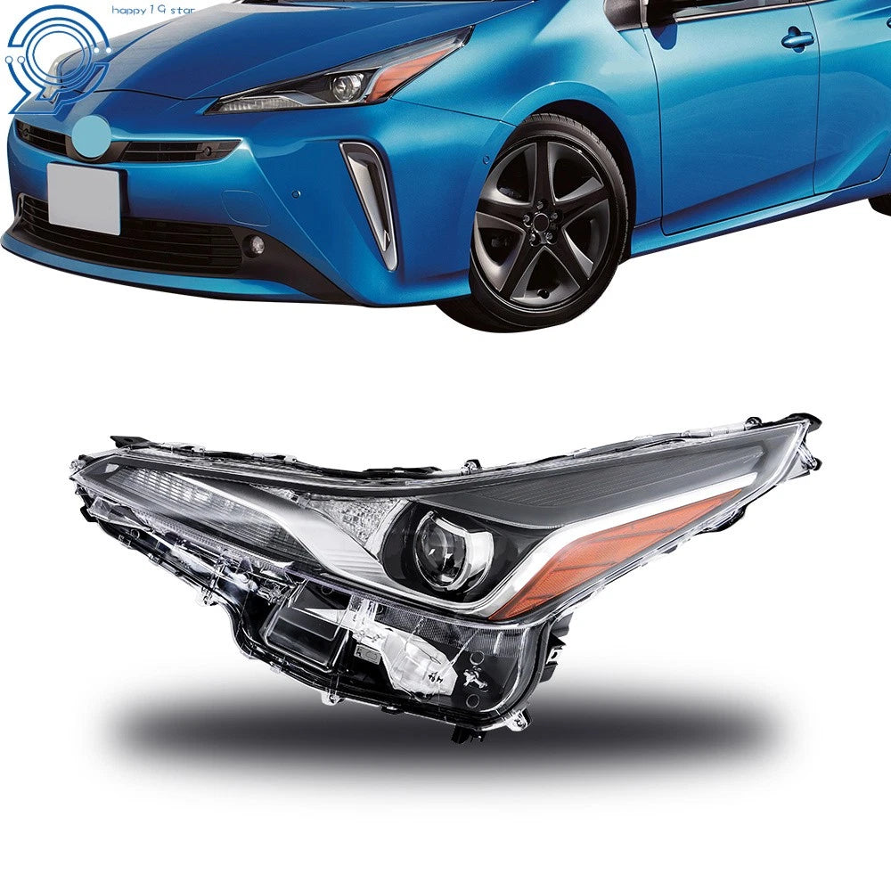 LED Headlight for Toyota Prius (2019–2022) Left Driver Side Black Housing