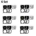 Set of 6 Carburetor Gasket Kits for ZAMA GND-105 C1M-EL44 Chainsaw