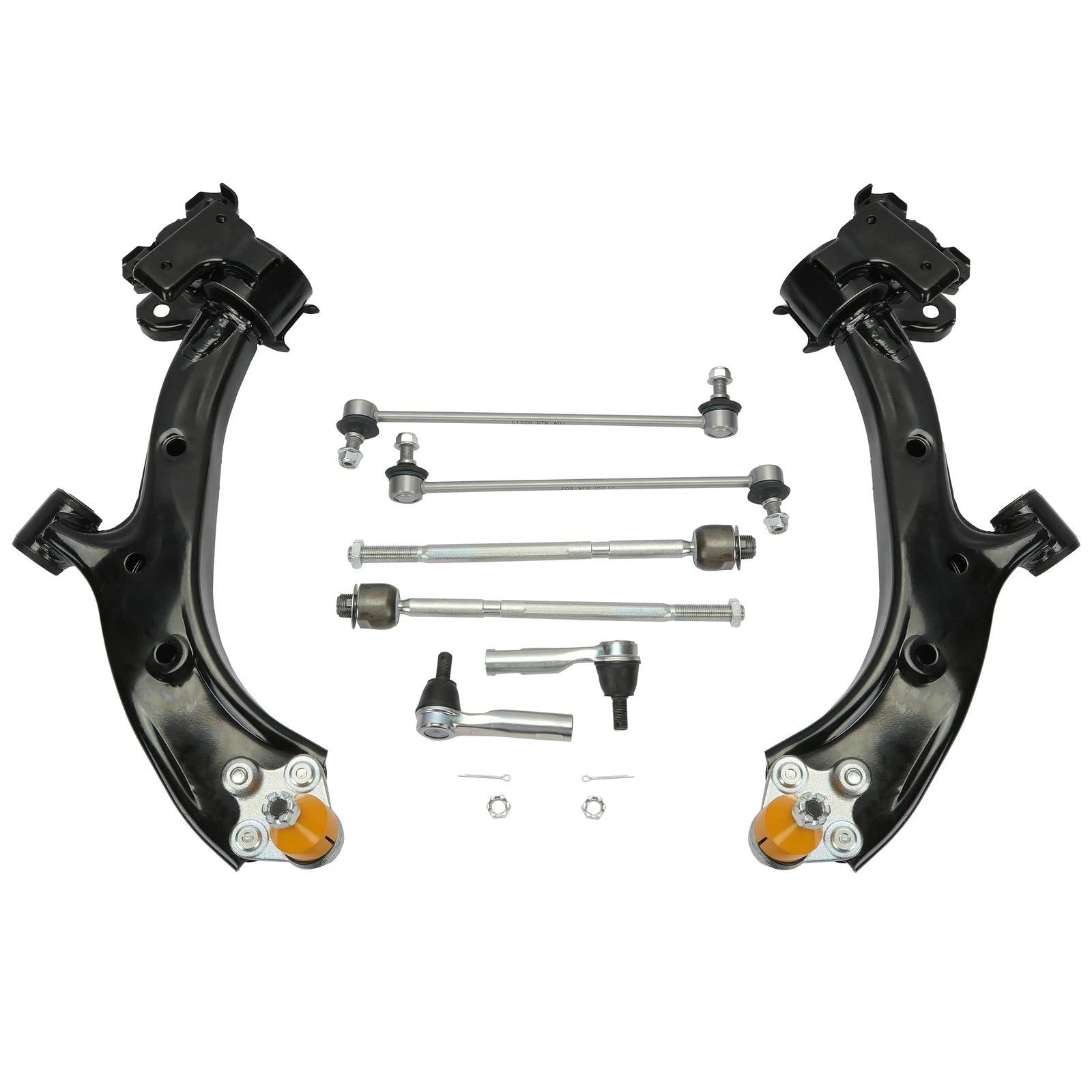 8PC Front Control Arm Ball Joint Tie Rod Sway Bar Kit for Honda CR-V (2007–2011)