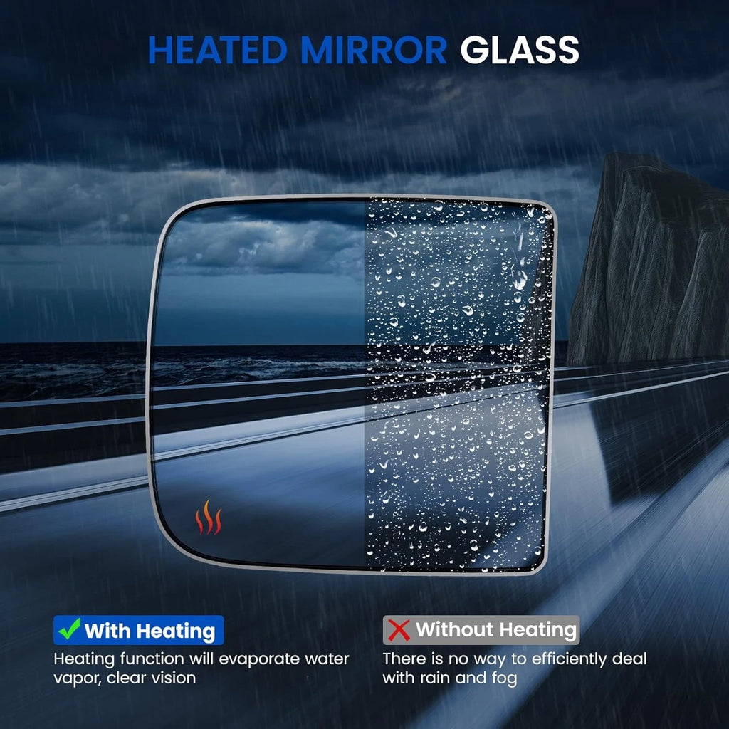Heated Towing Mirror Glass for Dodge Ram (2010-2011)