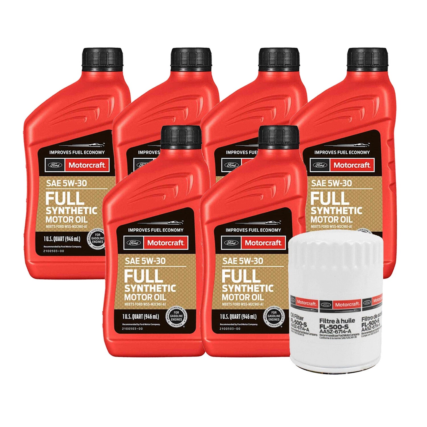 Engine Oil Change Kit SAE 5W-30 for Ford Lincoln 3.5 5.0 V6 V8 (2010–2023)