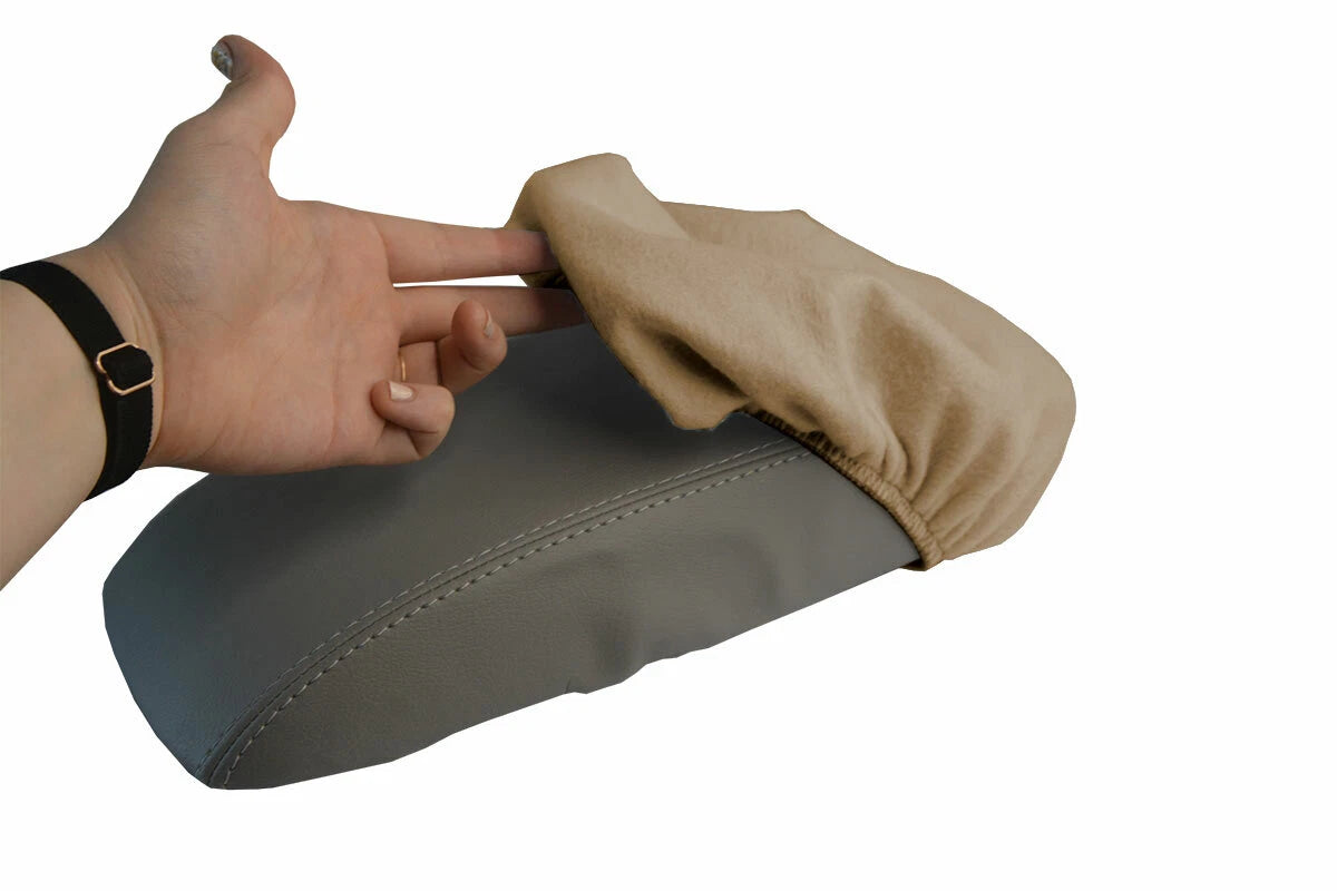 Fleece Console Lid Armrest Cover for Honda Accord (1998–2002) Beige