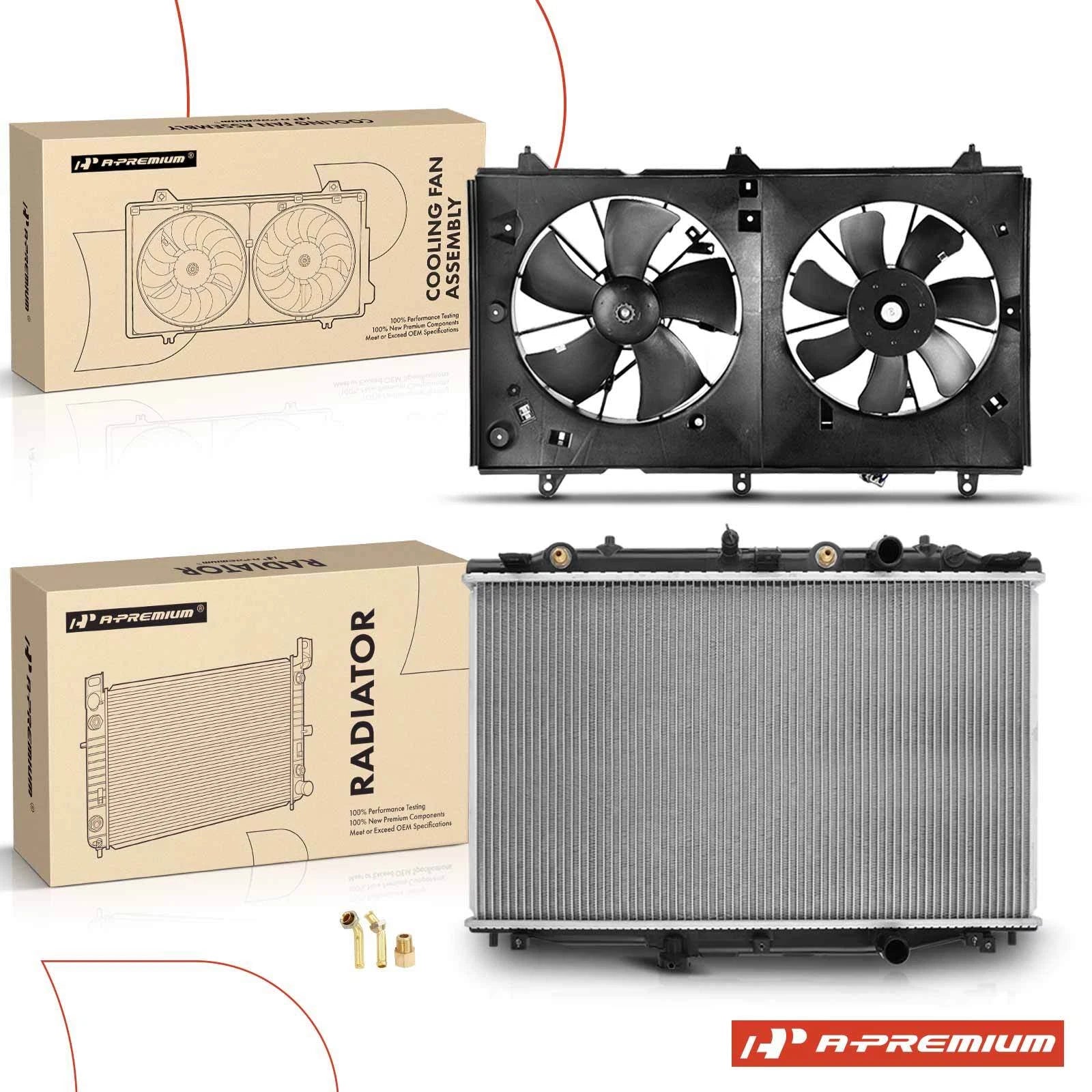 Radiator and Dual Cooling Fan Assembly for Honda Accord (2003–2007)