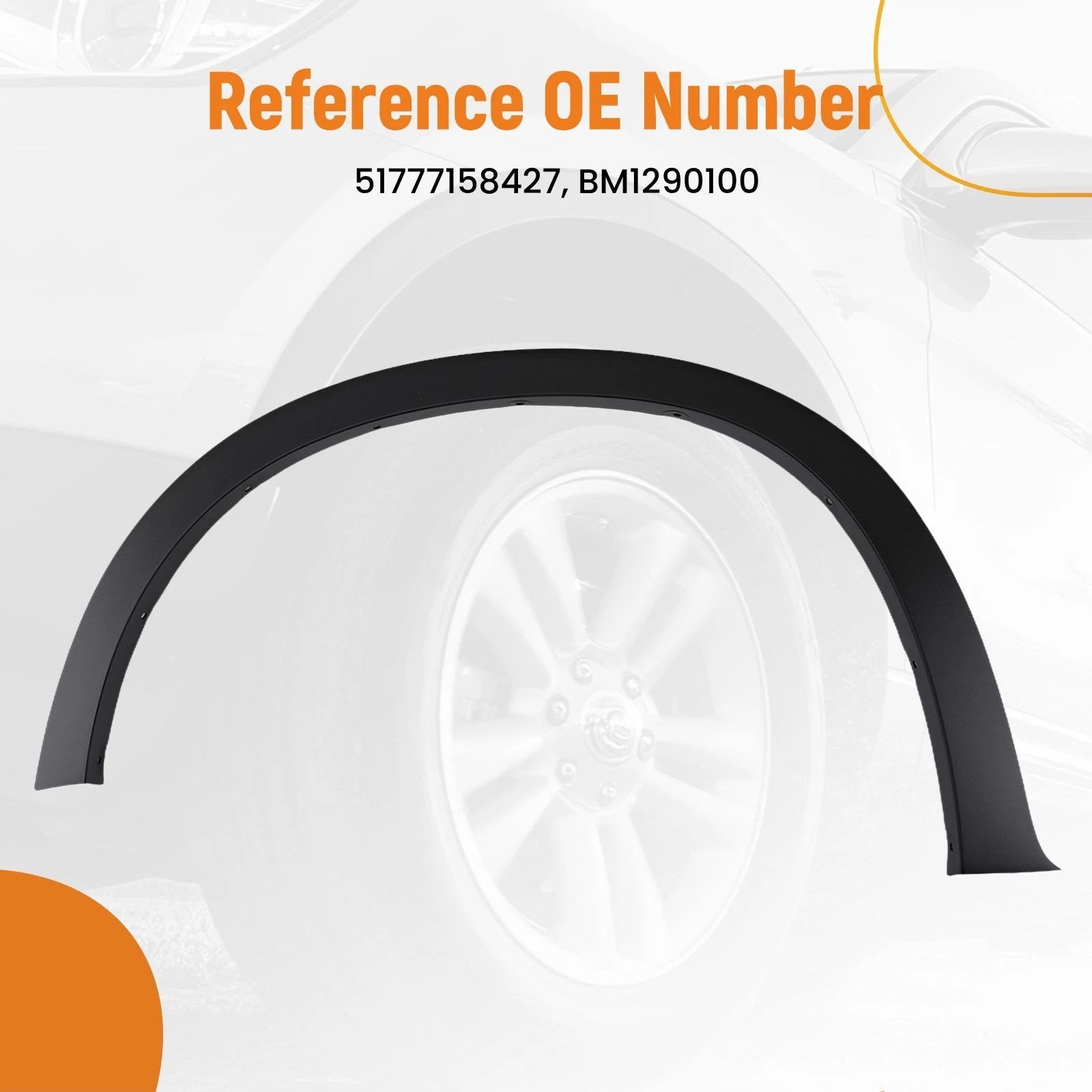 Driver Side Fender Molding for BMW X5 (2007–2013) BM1290100