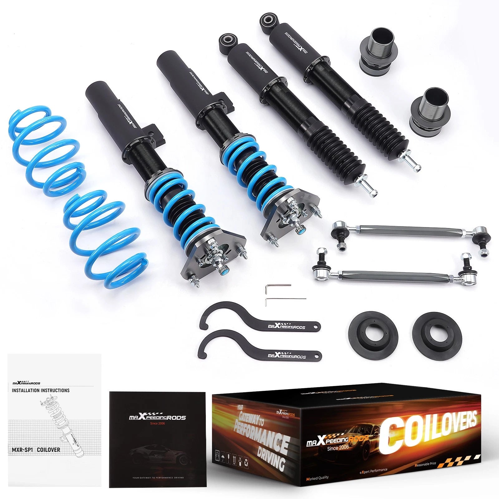 Coilover Suspension Kit for VW Jetta Golf GTI MK5 MK6 (2005–2014)