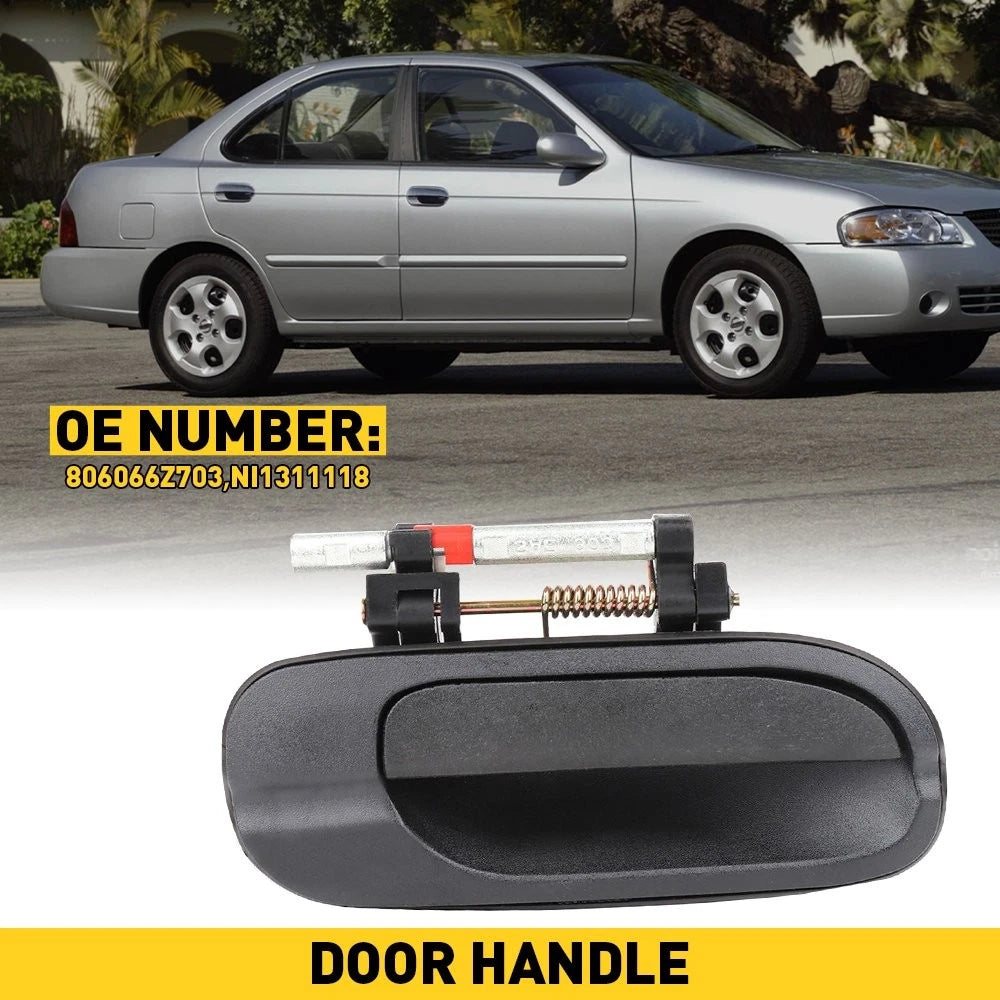 Exterior Door Panel Handle for Nissan Sentra (2000–2006) - Right, Black