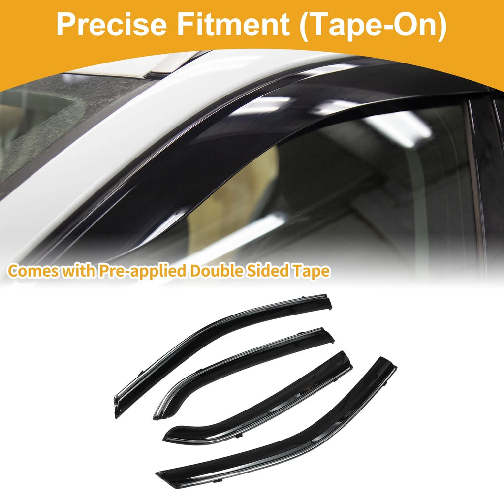 Set of 4 Window Deflectors for Honda Accord Sedan (2003–2007)