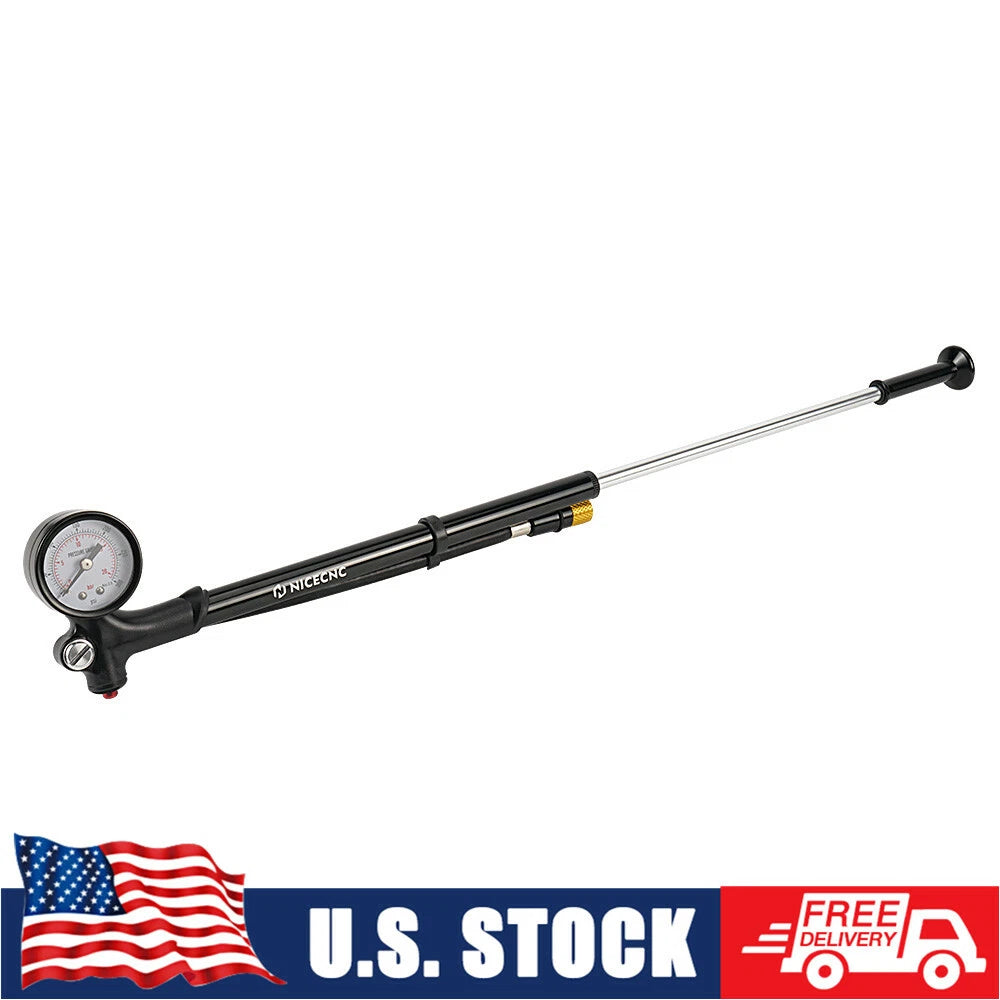 Suspension Fork Air Shock Pump for ATV UTV Motorcycle (Universal)