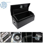 30" x 13" x 13" Black Aluminum Tool Box for Trailer Pickup Truck