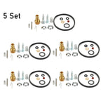 Set of 5 Carburetor Repair Kits for Tecumseh HM70 HM80 HMSK80 HMSK90 (632347 632622)