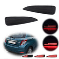 Smoke LED Rear Bumper Reflector for Toyota Yaris (2012–2014)