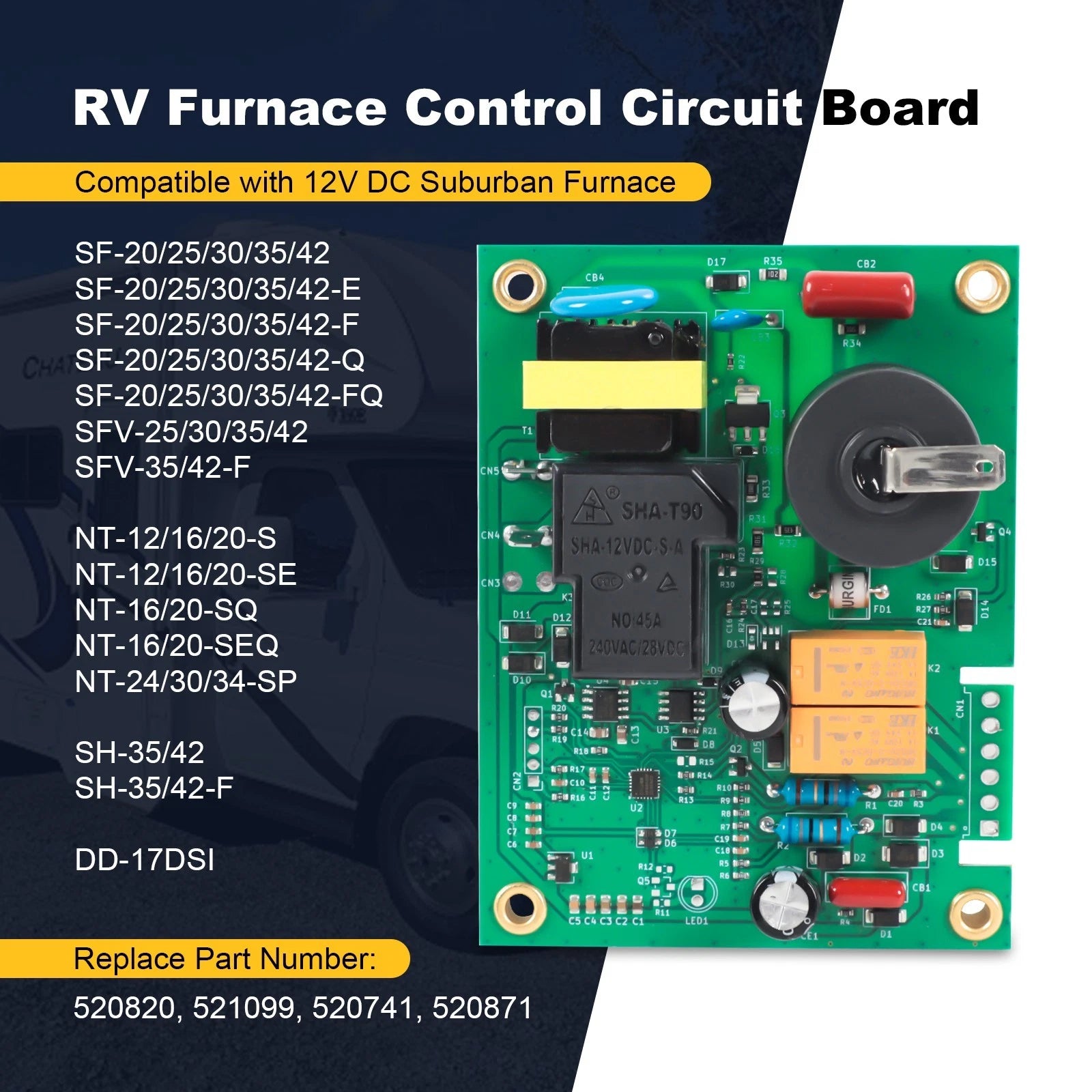 Ignition Circuit Board for Suburban SA/SF/SFV/SH/NT Furnaces