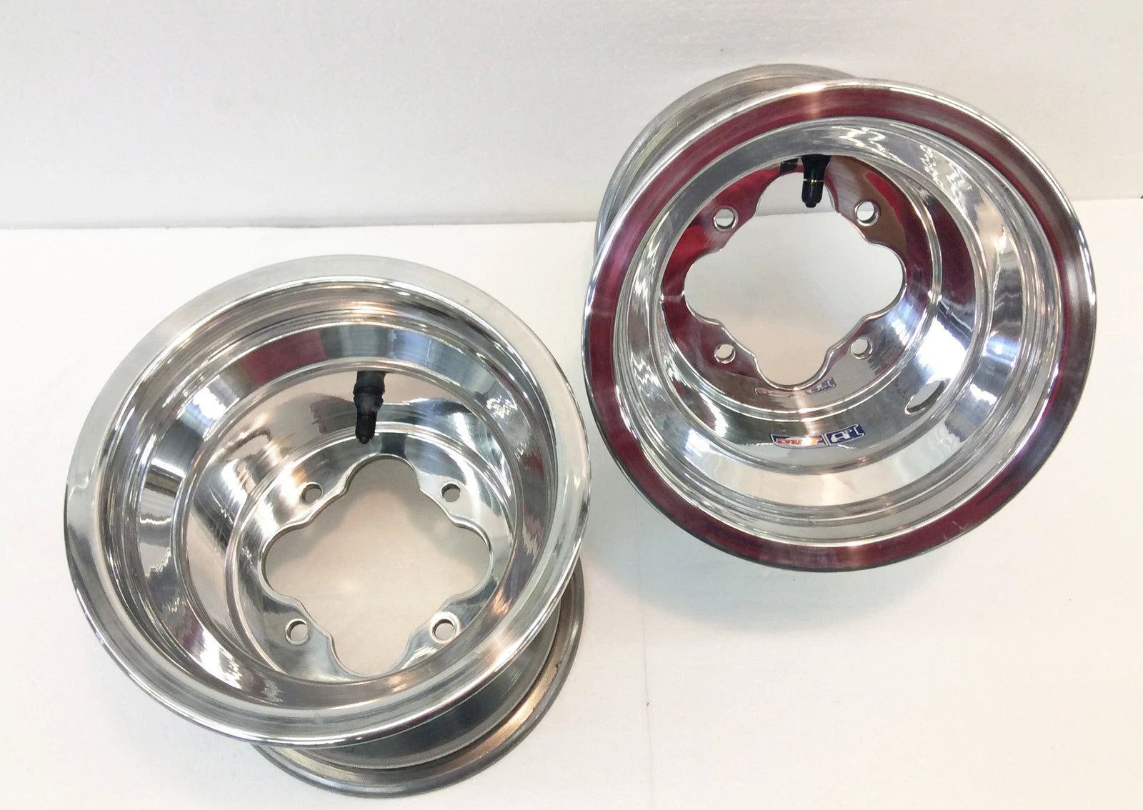 DWT Alumilite A5 Rolled Lip ATV Rear Wheels 8" 8x8 4/110 for LTZ 400 LTR 450 (2003–2008)