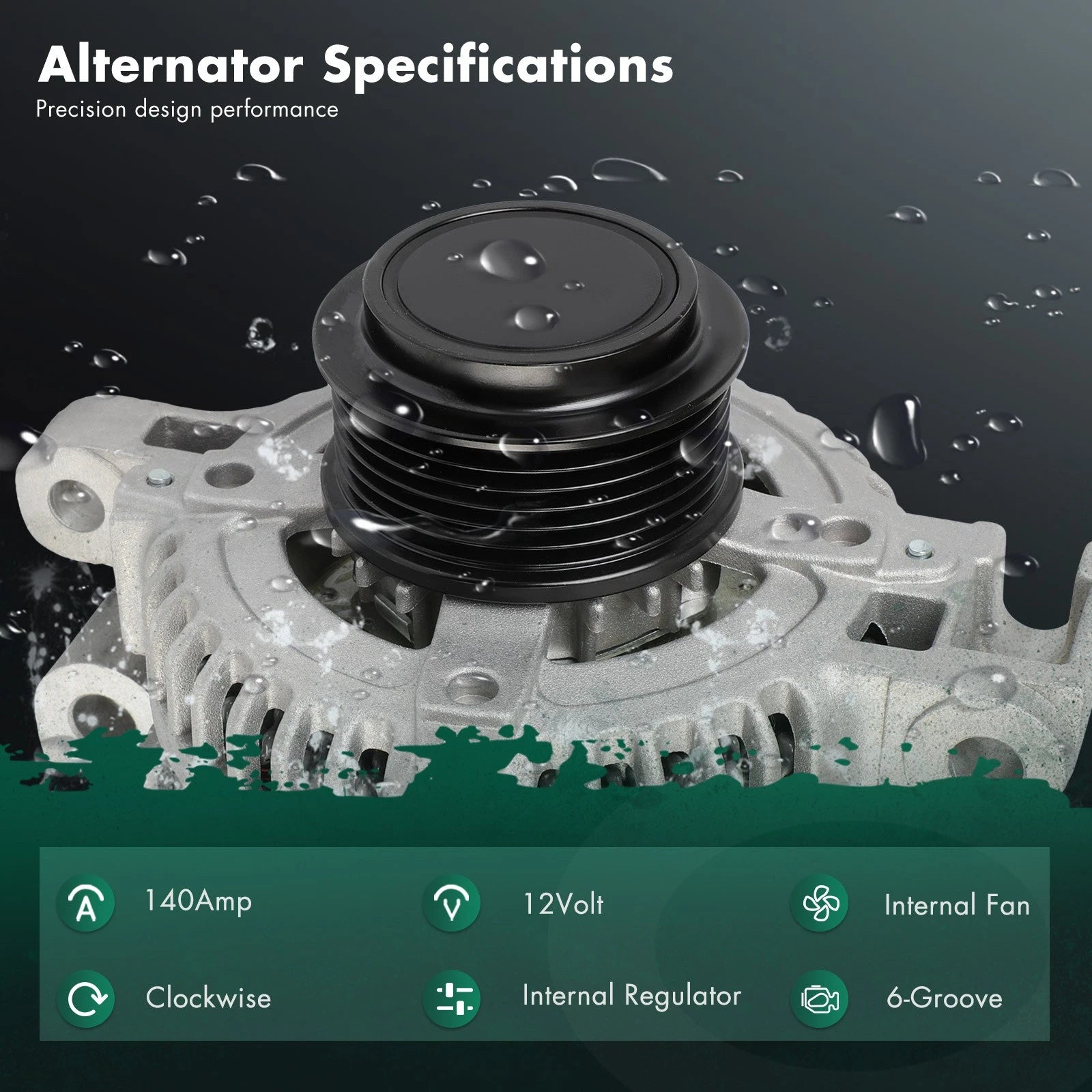 Alternator for Cadillac CTS (2010–2014) V6 3.0L/3.6L 140A 211508 11508