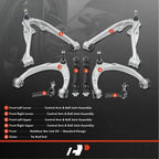 Set of 8 Front Control Arm Ball Joints for Chevy Silverado 1500
