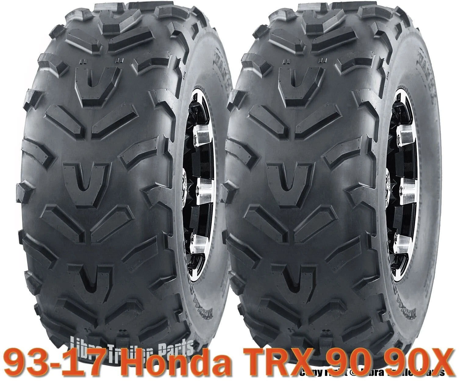 Set of 2 WANDA ATV Tires 20X7-8 /6PR for Honda TRX 90 (1993–2017)