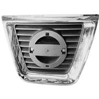 Front Center Grille Replacement Gray Chrome Plastic for Nissan Rogue (2008–2010)