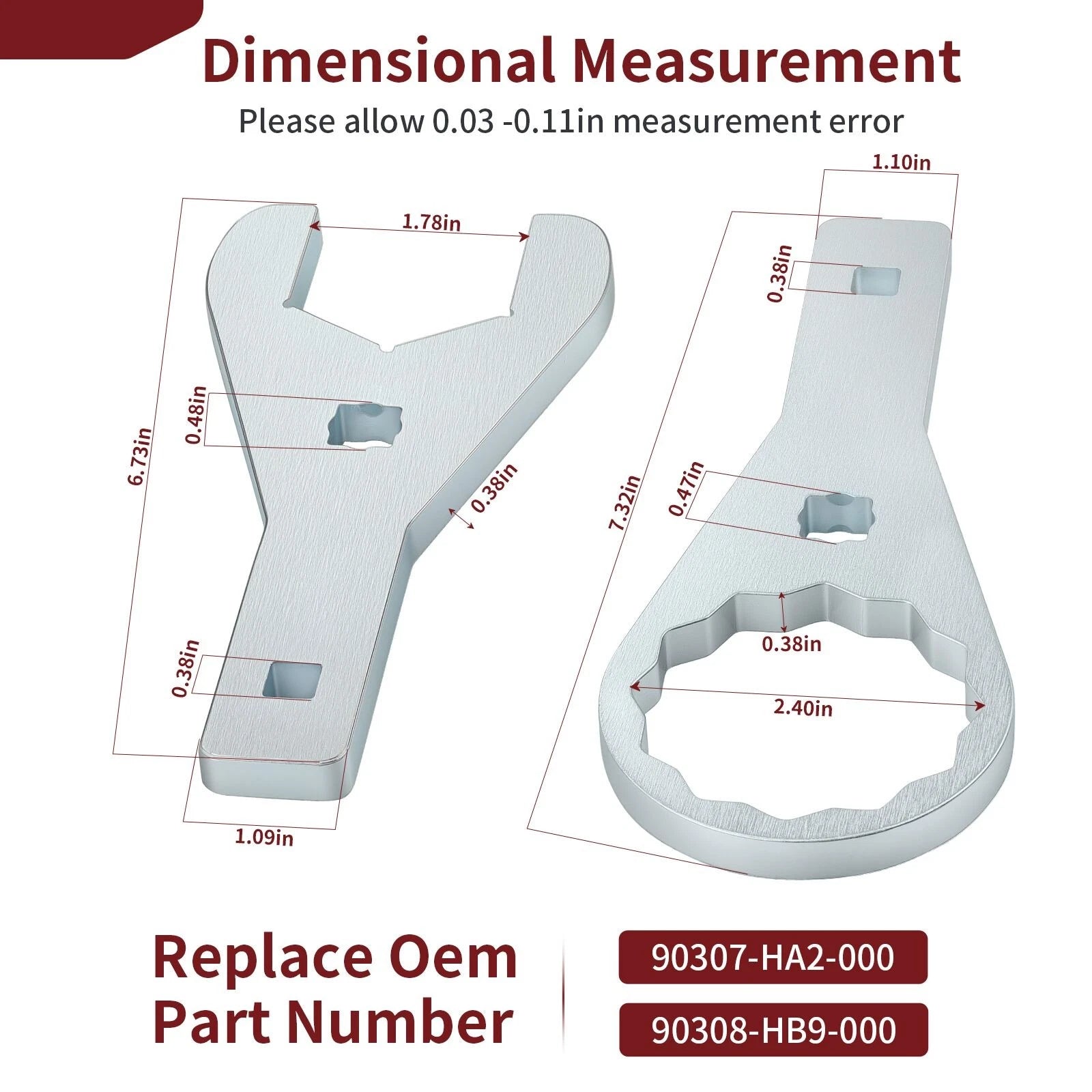 Rear Axle Nut Wrench Tool for Honda Sportrax 300 400 (1997–2008)