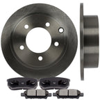 Rear Disc Rotors + Brake Pads for Jeep Patriot Compass Dodge Avenger
