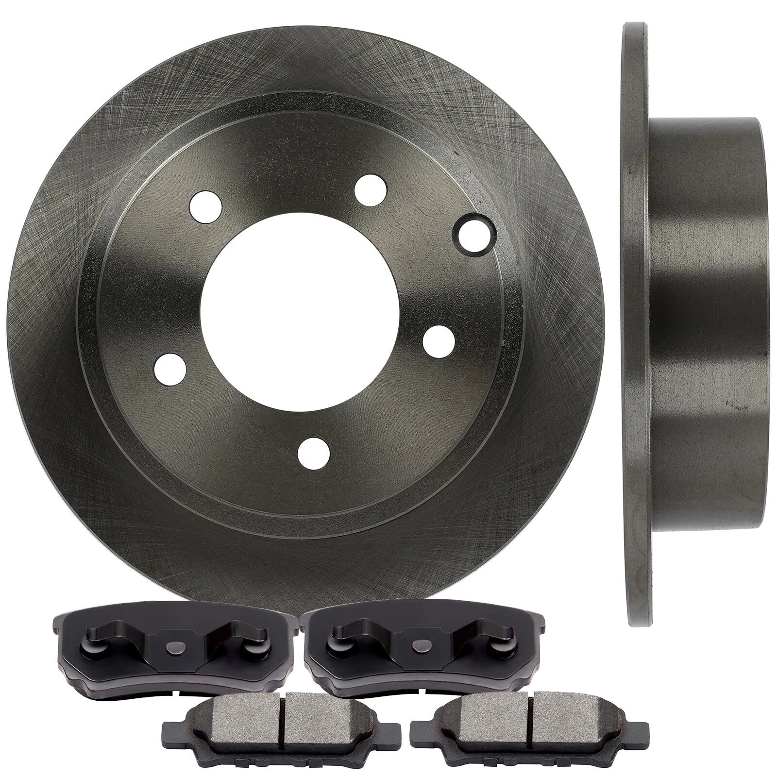 Rear Disc Rotors + Brake Pads for Jeep Patriot Compass Dodge Avenger