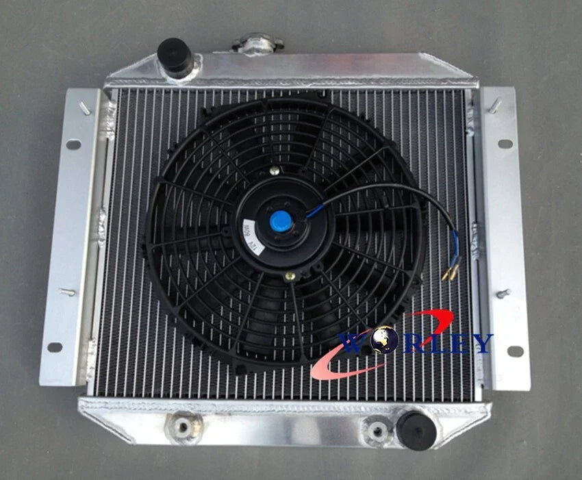 Aluminum Radiator + Fan for Ford Escort (1971-1980)