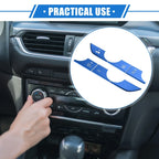 6 Pcs AC Panel Switch Button Cover Trim for Honda CR-V (2023) Blue