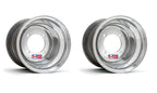 Set of 2 DWT Red Label Polished Rear Wheels Rims 9" 9x9 4/115 for Raptor 700, YFZ450, Banshee