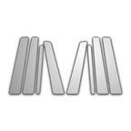 8Pc Chrome Pillar Post Covers for 2010-2015 Mercedes Glk - P4299