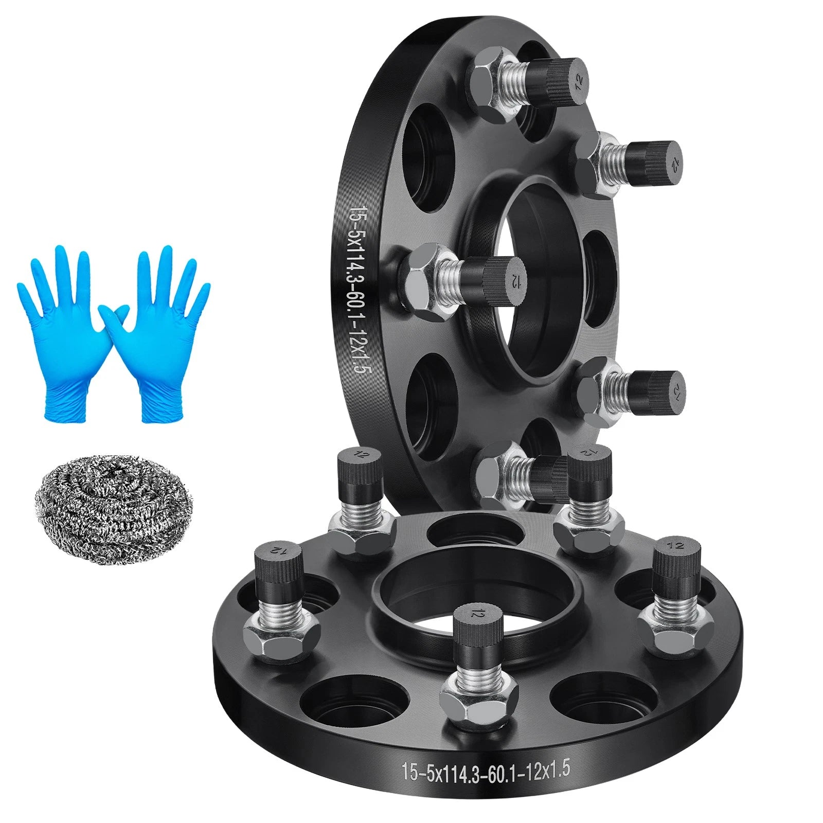 15mm Hubcentric Wheel Spacers for 2006–2015 Lexus IS250 (5x4.5) (M12x1.5)